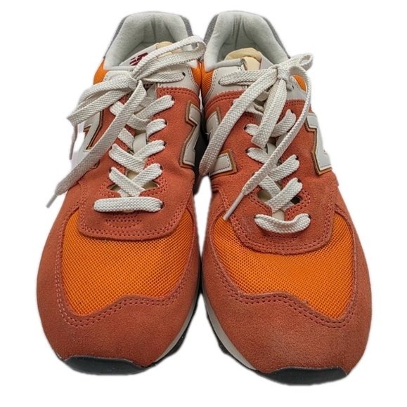 New Balance Classic 574 Gulf Red Womens Size 10 Athletic Sneakers TN Orange NEW - Picture 7 of 9